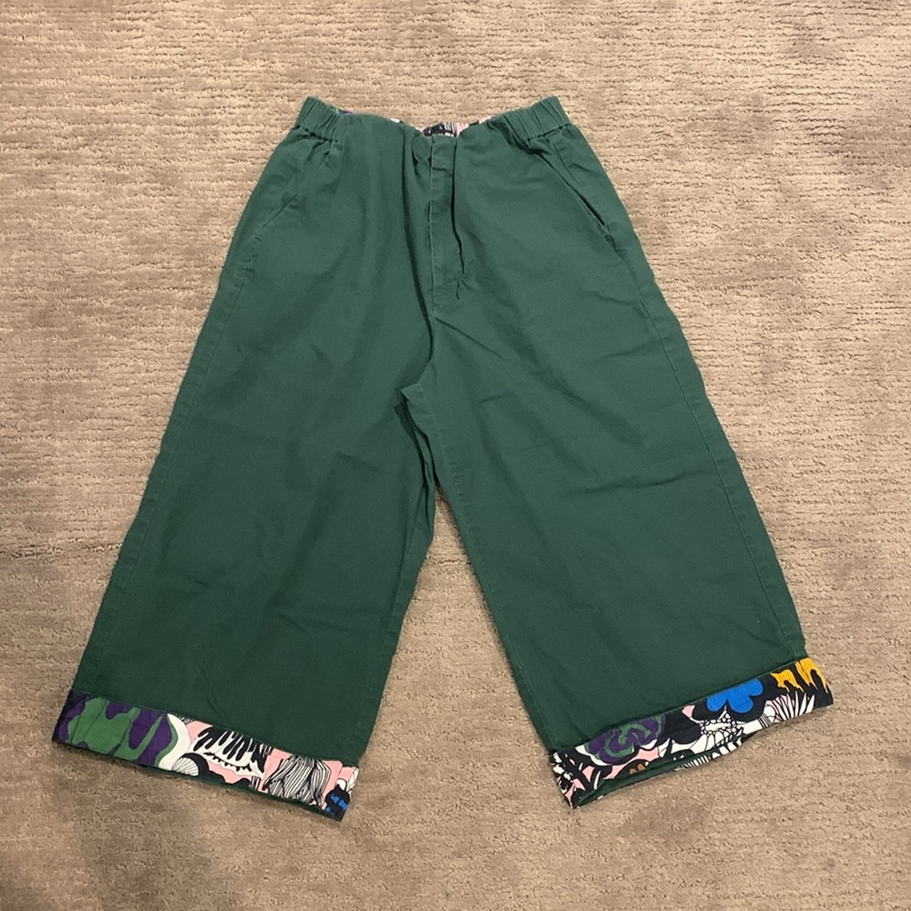 Marimekko x Uniqlo Wide Lego Cropped Pants size 26/27 - Picture 3 of 10